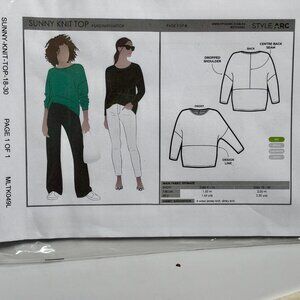 Sunny Knit Top 18-30, a Style Arc Sewing Pattern